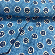 Light blue dots design silk ascot