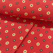 Red little floral design ascot