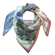 Rio de Janeiro Multicolor silk scarf 90