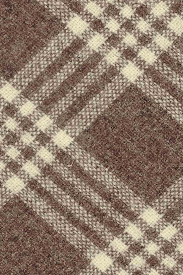 light brown & white classical pattern hand made wool tie