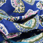Bandana foulard vintage d'archivio paisley blu