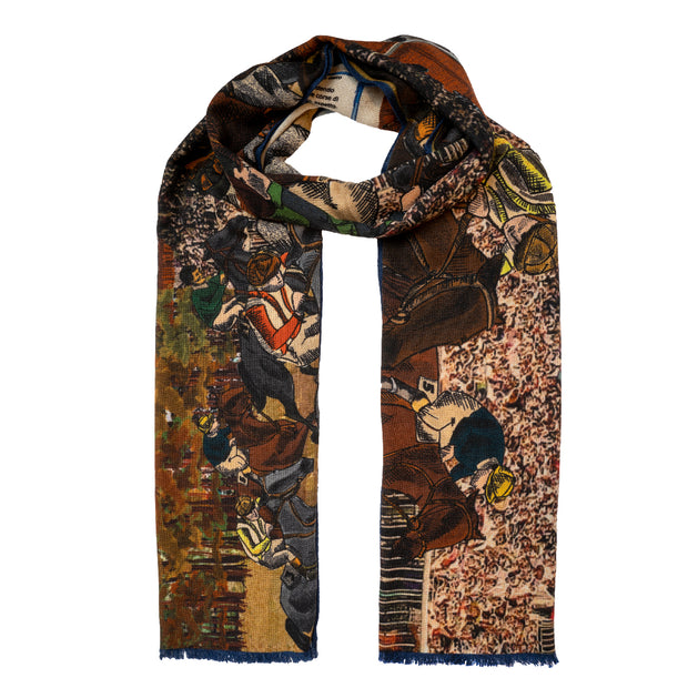 Horse racing scarf  archives design