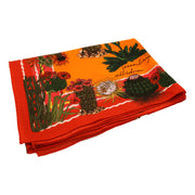 Orange shawl cactus design