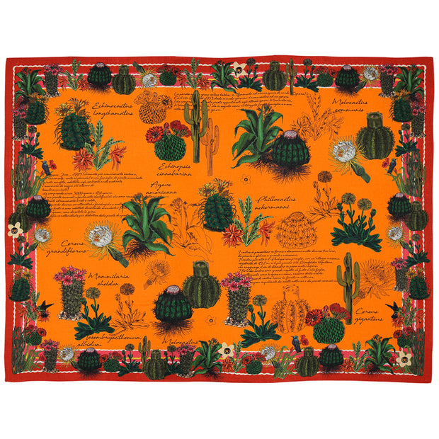 Scialle arancione con cactus - Fumagalli 1891