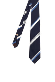 Regimental tie blue white and light blue - Fumagalli 1891