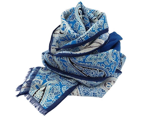 Vintage scarf light blue super soft- PERVINCA