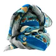 Vintage grey paisley archive scarf super soft