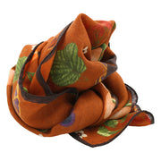 Vintage scarf orange and brown super soft - PERVINCA