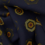 Tie scarf viola scuro vintage in seta