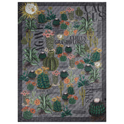 Grey shawl cactus design