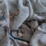 Grey Dog Design printed cashmere scarf