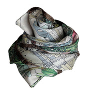Parigi brown silk scarf 90