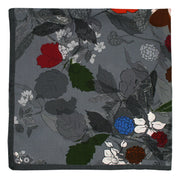 Bandana foulard grigio floreale 
