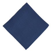 blue pocket square small polka dots