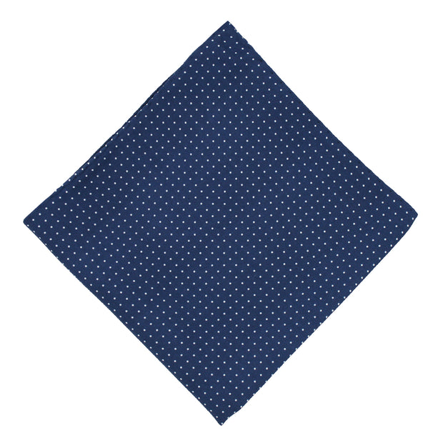 blue pocket square small polka dots