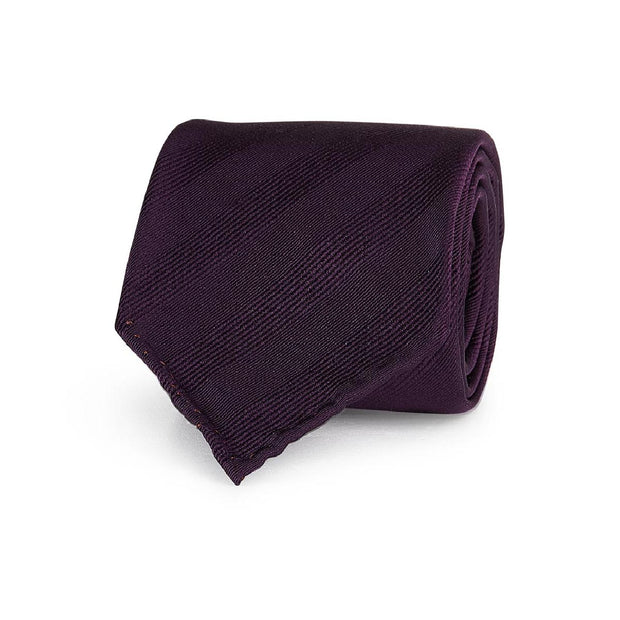 Cravatta viola tinta unita sfoderata - Fumagalli 1891