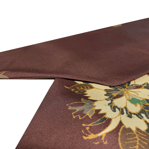 Burgundy floral & paisley tie band