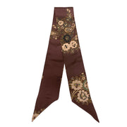 Burgundy floral & paisley tie band