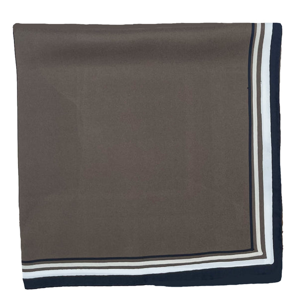 MULTICOLOR BLACK-BROWN-BEIGE-CREAM NECKERCHIEF