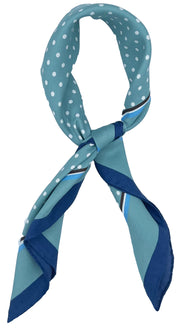 BANDANA AZZURRA CON POIS BIANCHI