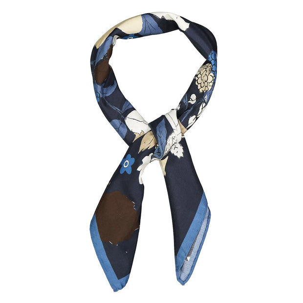 Blue floral archive neckerchief
