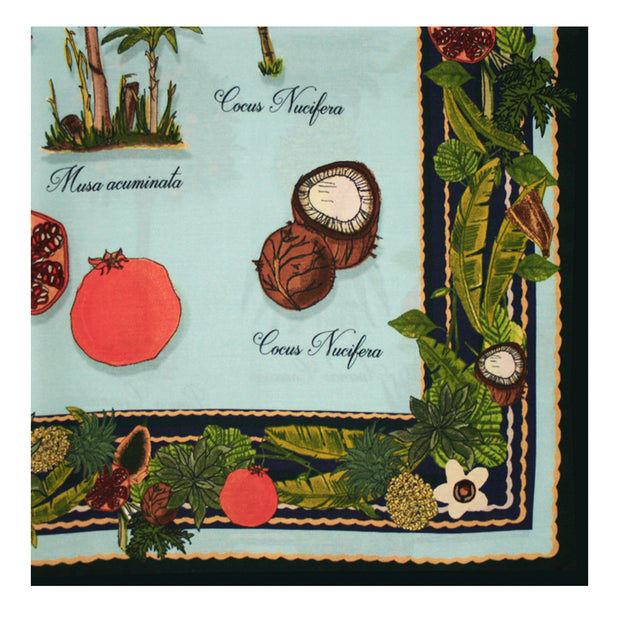 Vintage exotic plants neckerchief