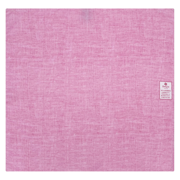 Pink silk pocket square