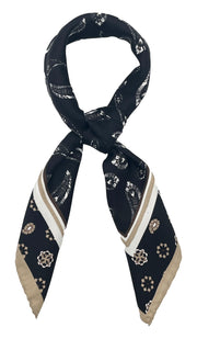 BANDANA NERA CON DOPPIO DESIGN