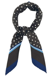 BANDANA MARRONE CON POIS BIANCHI