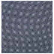 Grey pocket square with white polka dots