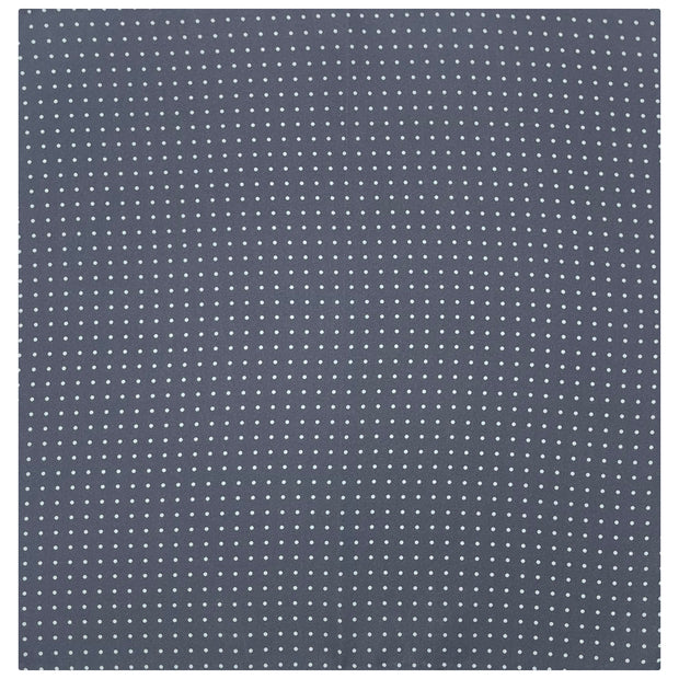 Grey pocket square with white polka dots