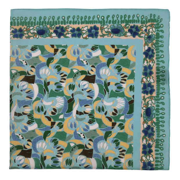 Vintage archive abstract light blue neckerchief