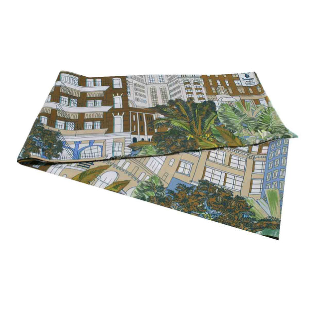 New York beige tie scarf