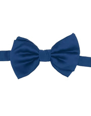 Blue pre-knotted bow tie