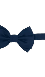 Dark blue pre-knotted bow tie