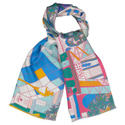 Paris fancy colors tie scarf