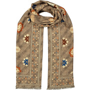 Sciarpa vintage beige diamanti super soft - ALMA - Fumagalli 1891 