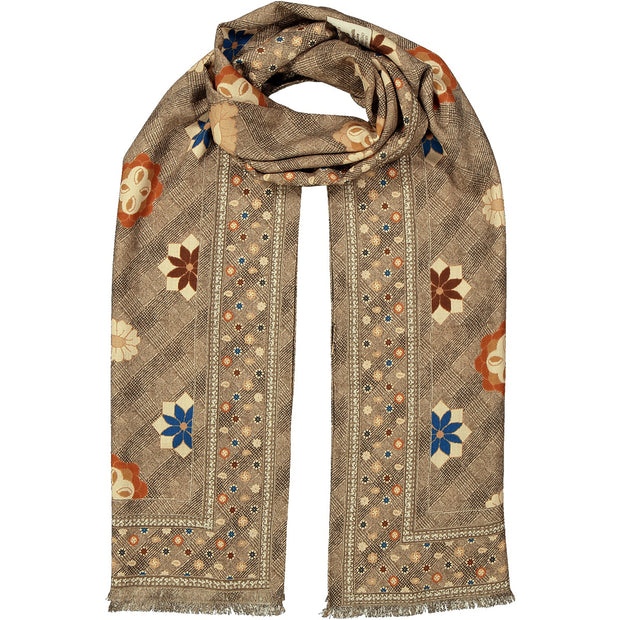 Sciarpa vintage beige diamanti super soft - ALMA - Fumagalli 1891 