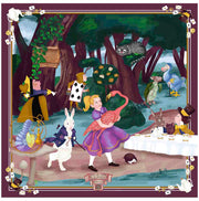 Alice in Wonderland Purple Scarf