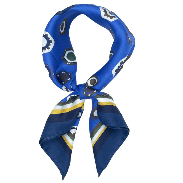 Bandana foulard blu stampa diamanti