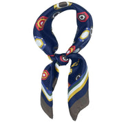 Dark Blue printed diamonds neckerchief