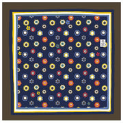 Dark Blue printed diamonds neckerchief