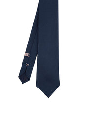Blue grenadine silk hand made tie