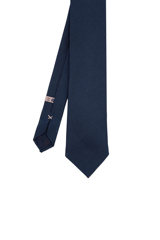 Cravatta blu in garza fine - Fumagalli 1891