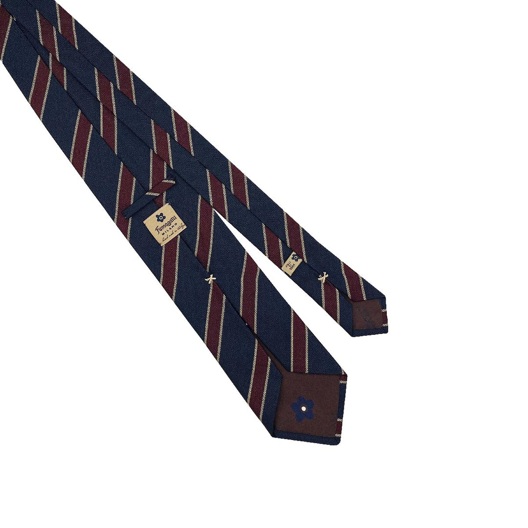 Cravatta Regimental Royal Logistic Corps - Uomo, Tessuto Poliestere, Colori Rosso/Giallo/Blu, Fatta A Mano UK