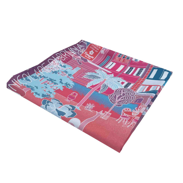 Como Pink silk scarf 90