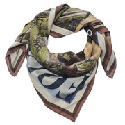 Country side silk scarf 90