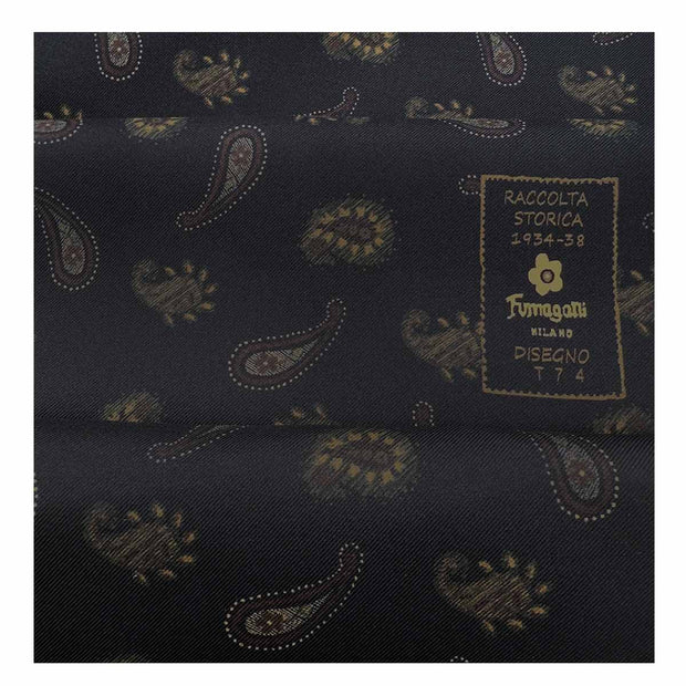 Sciarpa doppiata blu scuro con stampa di cavalli 