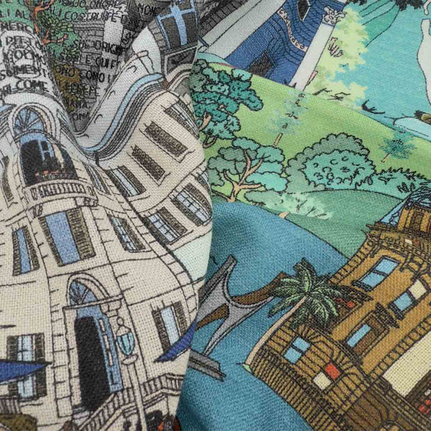 Como multicolor silk and wool neckerichief