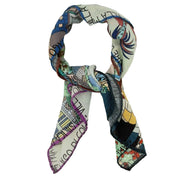 Como multicolor silk and wool neckerichief